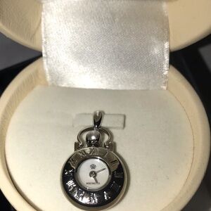 MIKIMOTO TIME PENDANT WITH PEARL! Vintage and beautiful